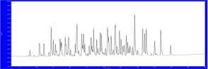 PCB MIX標準 1.0μg/mL　濃度のクロマトグラム例